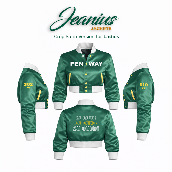 Fenway Satin Jacket (Full or Cropped)
